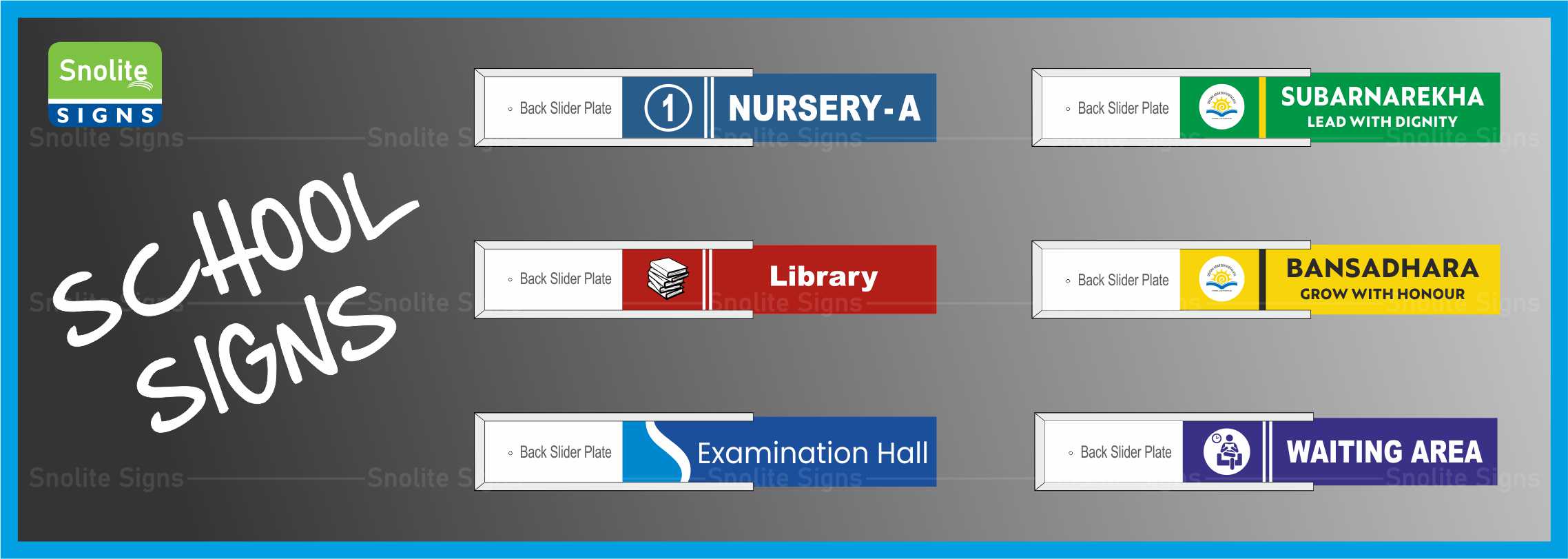School Slider Signage