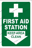 First Aid Area Posters, First Aid Chart, First Aid Signage