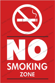 No Smoking Zone Signage in Hindi,  Safety Warning Sign Poster