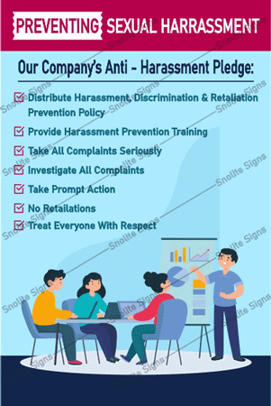 Sexual Harassment Poster, Sexual Harassment Violence Stop Poster