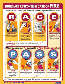 Fire Safety Race Pass Signage in Hindi, Fire Safety Signage