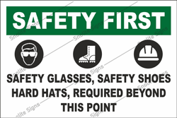 Safety First Site Safety Poster, PPE Poster Safety First, Safety First Safety Slogan Posters