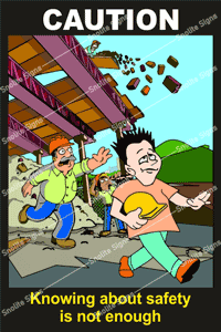 Vinyl Print Board Be Alert Be Safe Site Safety Poster, Stay Alert  Safety Poster of Construction Site Safety, Be Alert Be Safe Sign Board