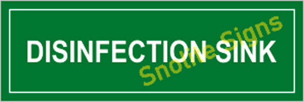 Disinfection Sink Sign Board in Hindi & English, Disinfection Sink Signage, NABH Signage, NABH Sign Board
