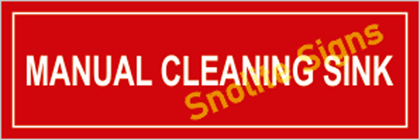 Manual Cleaning Sink Sign Board in Hindi & English, NABH Approved Hospital Signs, List of Healthcare Signage 