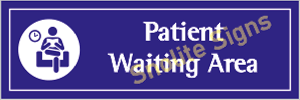 Patient Waiting Area Sign Board For Hospital, Hospital Sign Manufacture, NABH-Approved Signage, Required Signage For Hospitals