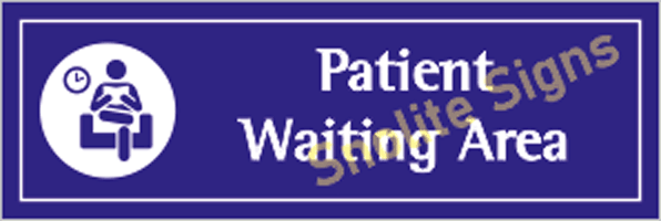 Patient Waiting Area Signage For Hospital, Hospital Sign Manufacture, NABH-Approved Signage, Required Signage For Hospitals