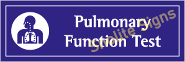 Pulmonary Function Test Signage In Hindi & English, Bilingual Hospital & Clinic Sign Board Nabh Signs For Hospital