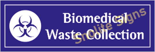Bio Medical Waste Management Sign Board In Hindi & English, Bilingual Biomedical Waste Signage Nabh Approved Hospital Signs