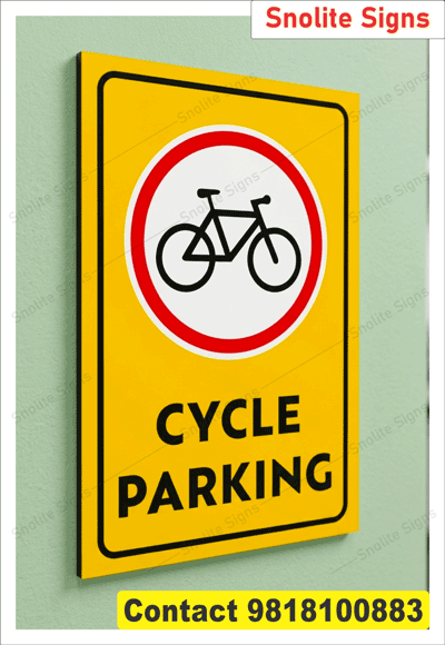 Cycle Parking Signage, Safety Poster