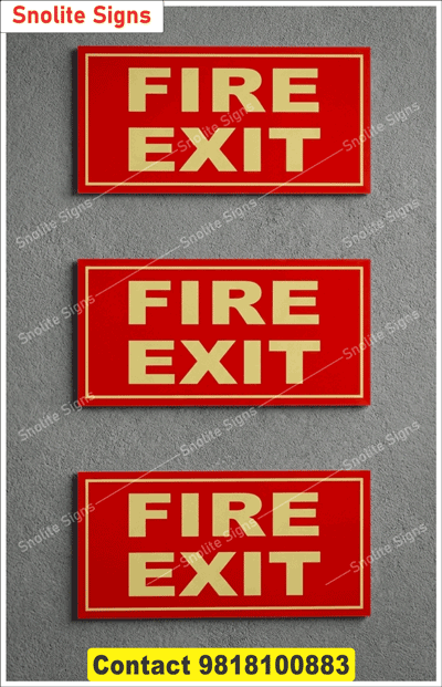 glow in night fire exit sign, photoluminescent safety sign, Buy acrylic LED signage, Construction Safety Signs, Fire Safety Signage Printing service near me, acrylic Triangular Warning Sign board, Vinyl, reflective stickers