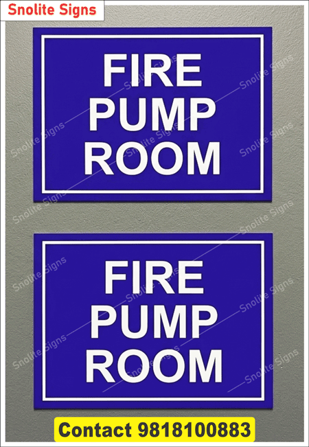 Buy Fire Sprinkler Main Pump Sign Board, Fire Pump Specifications Sign Board, Acrylic Ire Sprinkler Main Pump Operating Instructions Sign Board, Fire Pump House Mandatory Notification Sign Boards, Fire Fighting Pump Room Signage Manufacturer