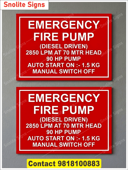 Buy Fire Pump Room Sign Online, Industrial Fire Pump Room Door Signs, Rust Free Aluminum Fire Pump Room Sign, Reflective Blue Fire Pump Room Signage, Heavy Duty Fire Safety Sign Board, Glow in the Dark Fire Pump Room Safety Signs