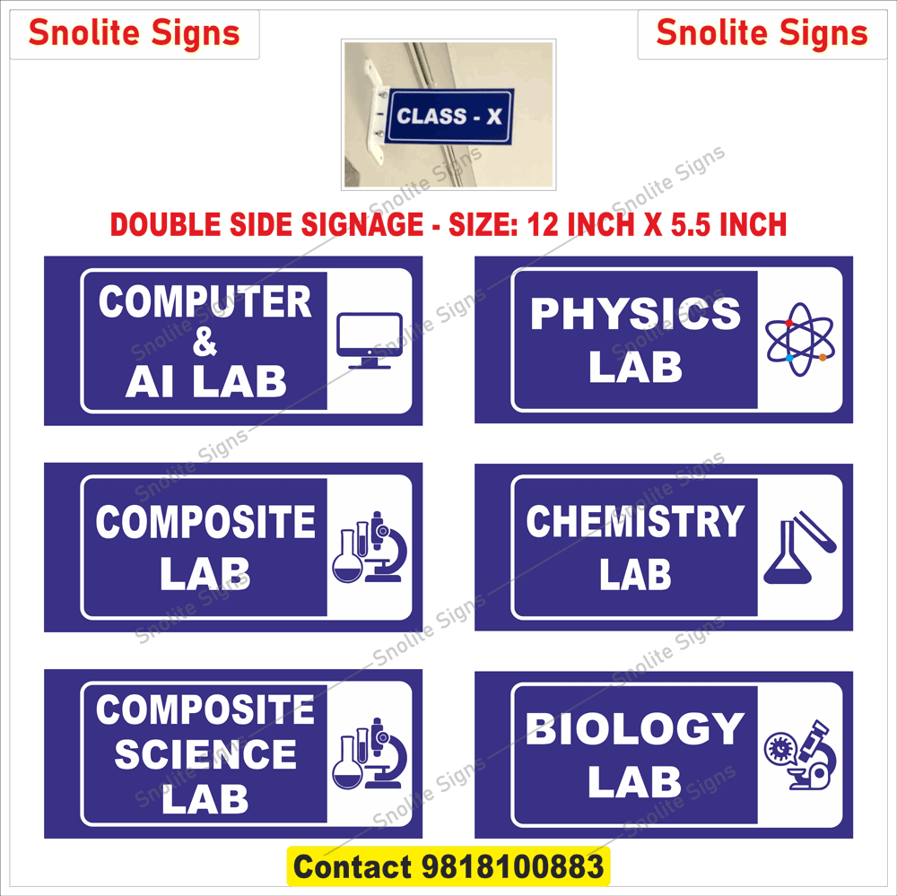 school waiting area sign board for office, activity room classroom name plates, language lab door name plates, School, Education, Office Signage, Language Lab sign board, High-quality classroom name plates, activity room classroom sign board
