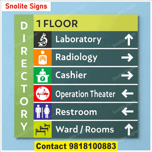 Buy Hindi Hospital Wayfinding Signs, Buy Oncology Department Sign Board, Hospital Signage Manufacturers Near Me, Modular Hospital Signboards Supplier, Hospital Sign Board Manufacturers in Delhi, Bihar, Rajasthan, Acrylic Hospital Directory Signs